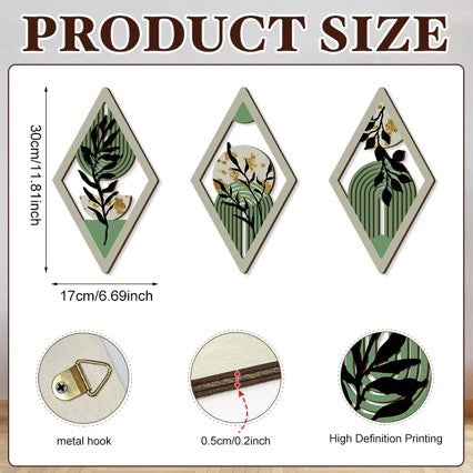 Bohemian Wall Hanging Décor – Rustic Wooden Plant Frame