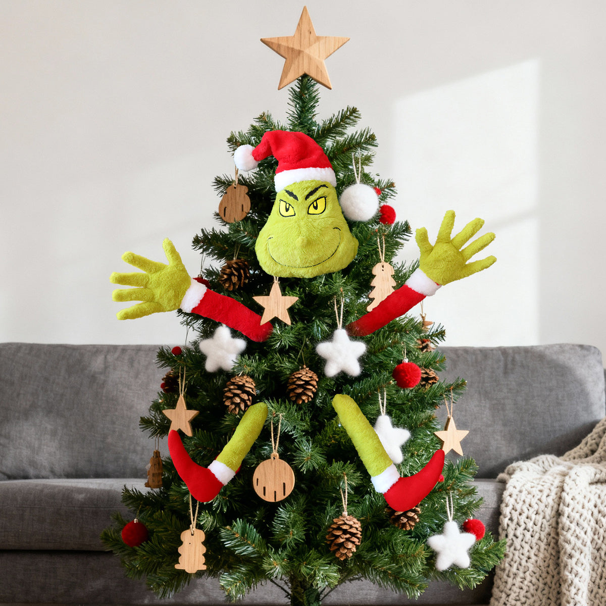 Santa Claus Christmas Elf Plush Doll – Festive Holiday Decoration
