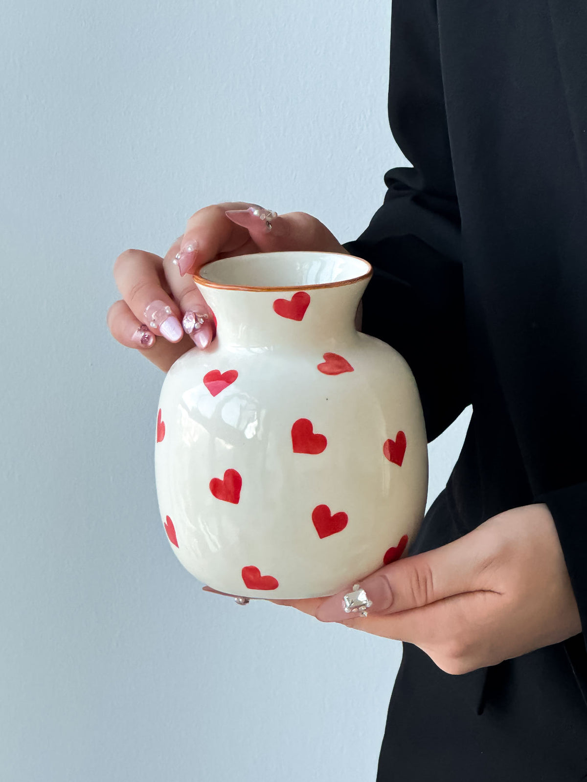 Hand-Painted Ceramic Vase – Artisan Home Décor