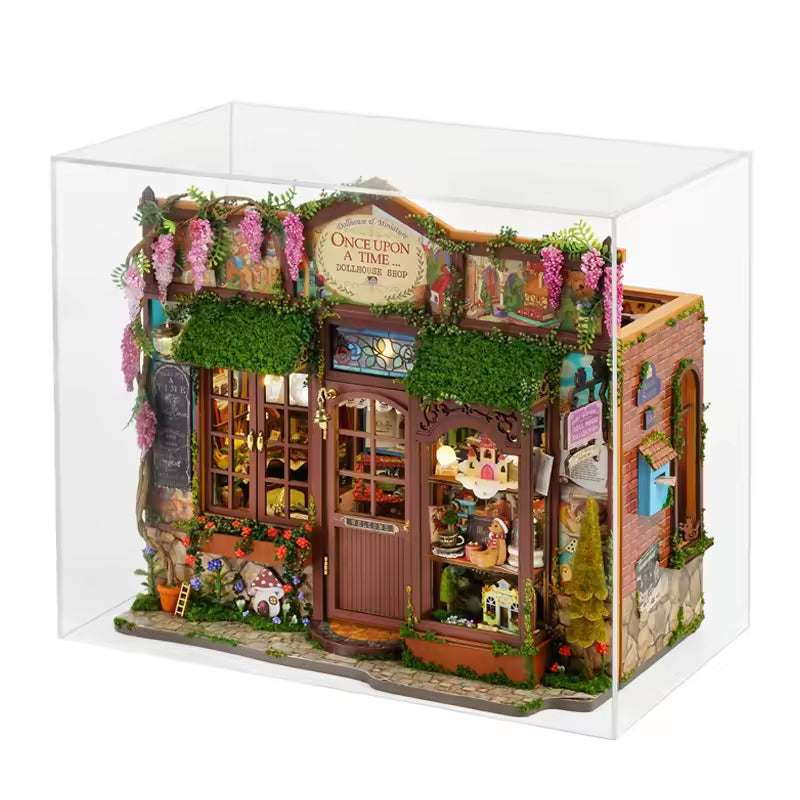 DIY Fairy-tale Wooden Wonderhouse – Miniature Bookend & Bookshelf Décor Kit