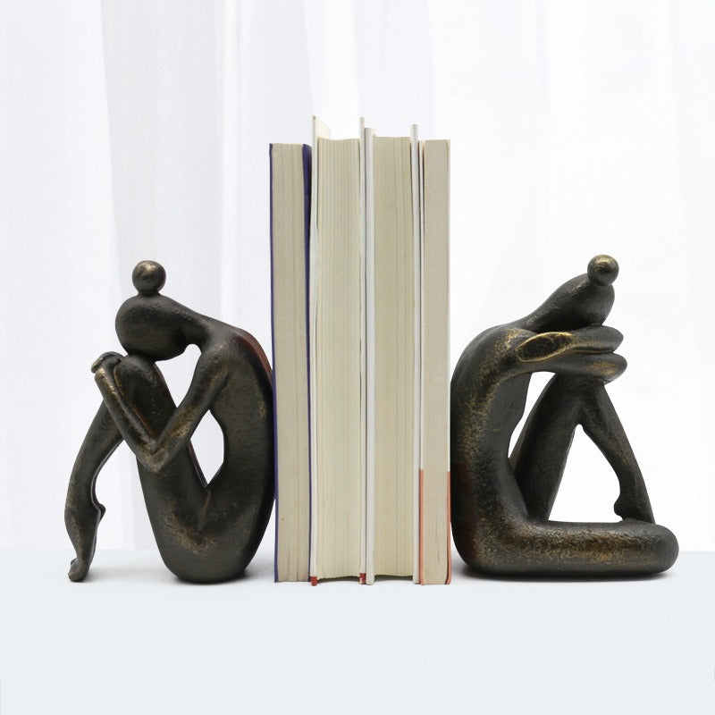 Yoga Girl Bookend – Resin Desktop Sculpture & Home Décor Accent