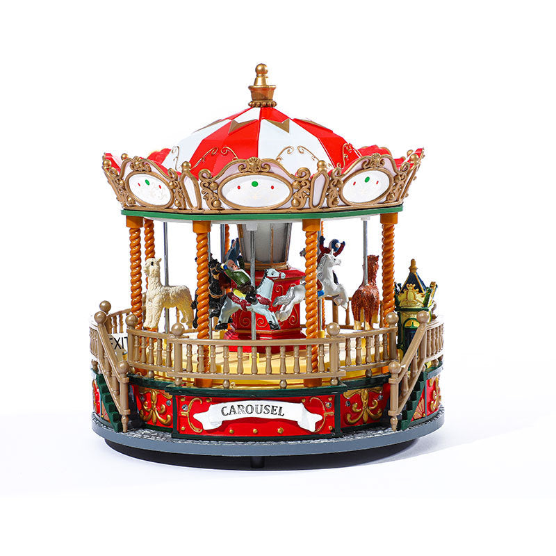 Christmas Carousel Music Box – Festive Ornament & Holiday Decoration