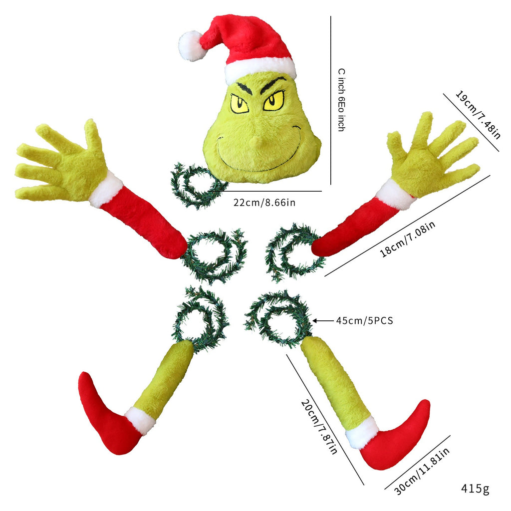 Santa Claus Christmas Elf Plush Doll – Festive Holiday Decoration