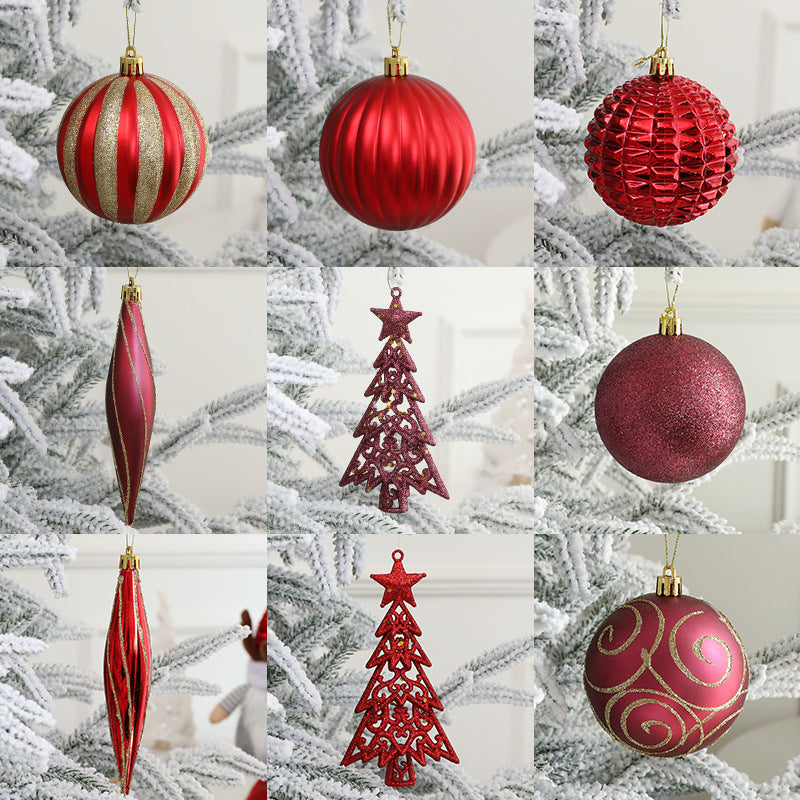 Christmas Hand-Painted Ornament Ball Set – Festive Tree Decorations