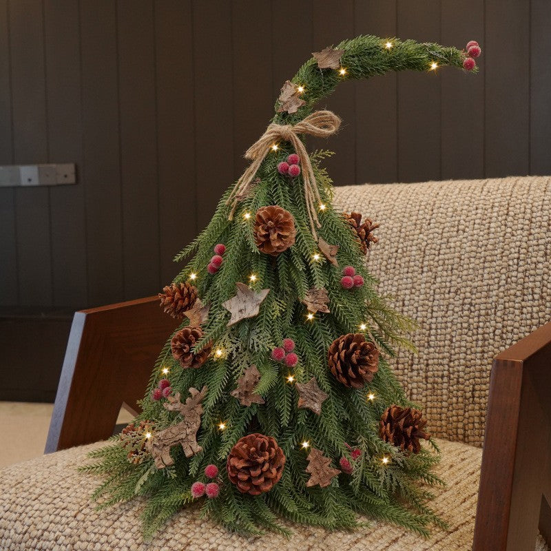 Desktop Noble Pine Christmas Tree – Tabletop Decor for Home & Hotel