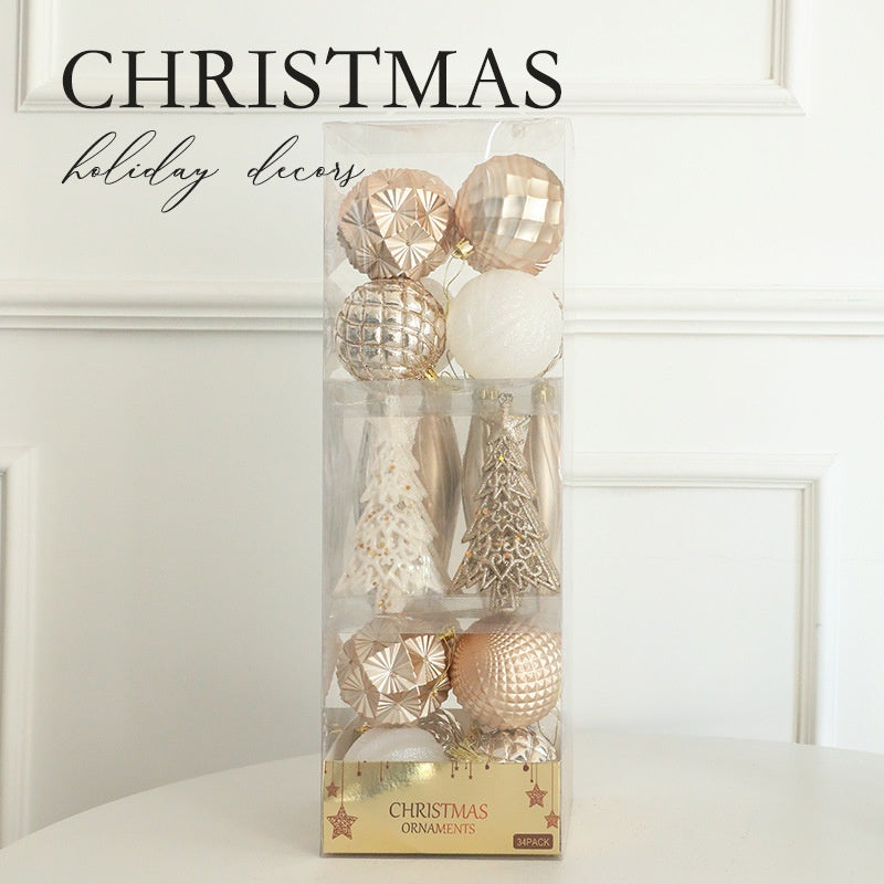 Christmas Hand-Painted Ornament Ball Set – Festive Tree Decorations