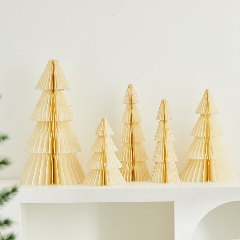 Paper Christmas Tree – Indoor Tabletop Holiday Scene Decoration