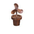 Windmill Essential Oil Diffuser – Vintage Wood Aromatherapy Décor