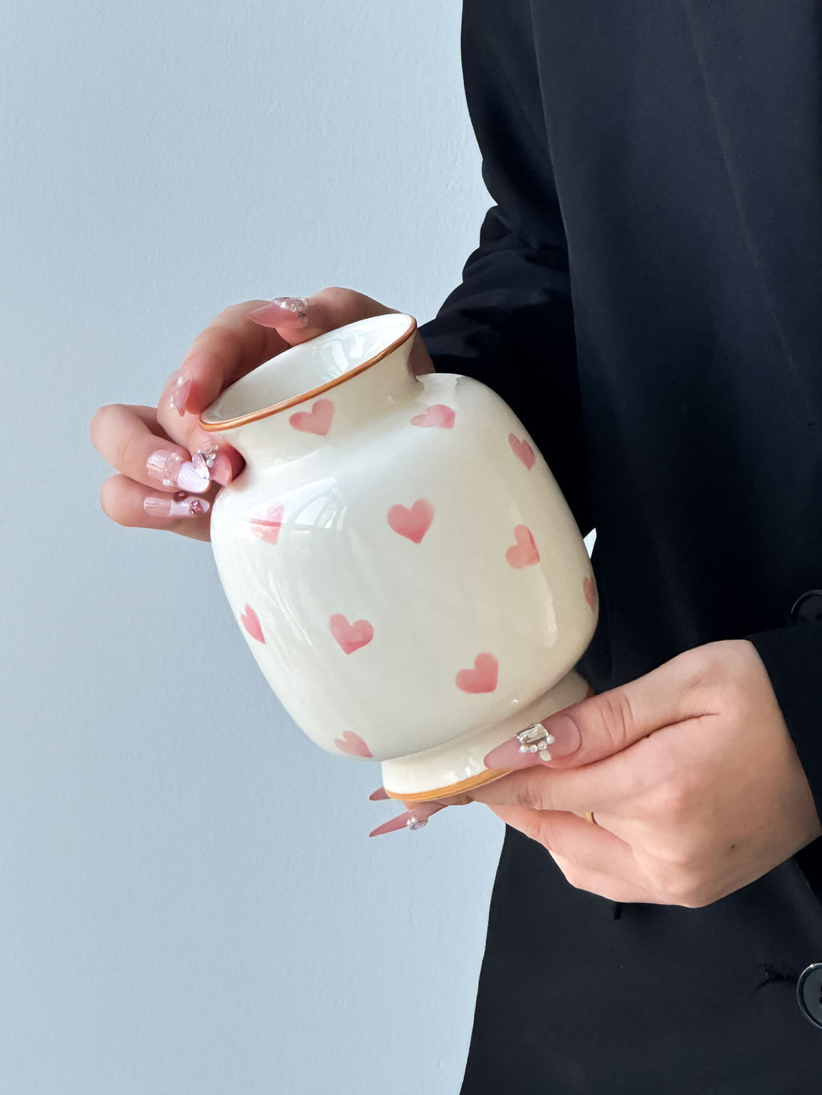 Hand-Painted Ceramic Vase – Artisan Home Décor