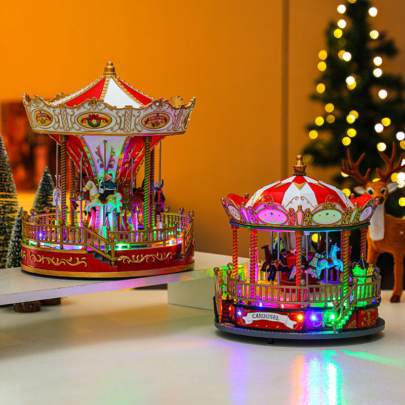 Christmas Carousel Music Box – Festive Ornament & Holiday Decoration