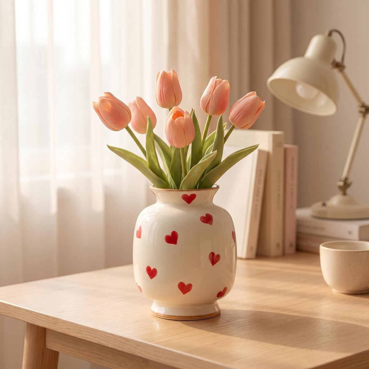 Hand-Painted Ceramic Vase – Artisan Home Décor