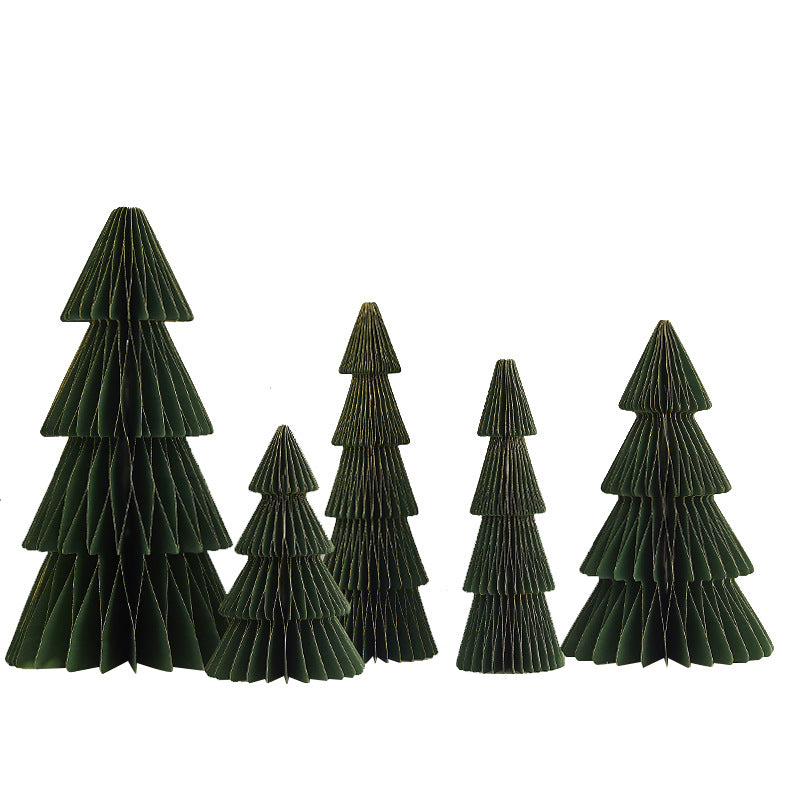 Paper Christmas Tree – Indoor Tabletop Holiday Scene Decoration