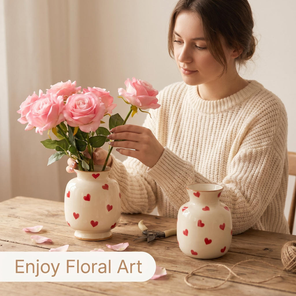 Hand-Painted Ceramic Vase – Artisan Home Décor
