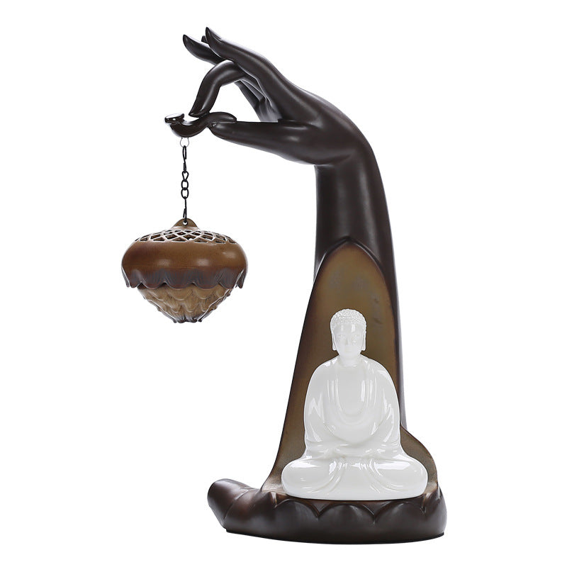 Bergamot Hanging Ball Back Flow Incense Burner Hanging Stove Creative Plate Incense Household Incense Aromatherapy Stove Night Light Ornaments