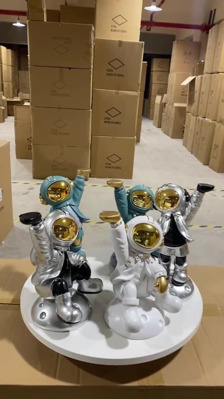 Astronaut Wine Rack — Scandinavian Sculptural Living Room Decor