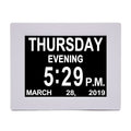 8" Smart Digital Calendar Clock – Electronic Desk Clock with Photo Frame & Music Player