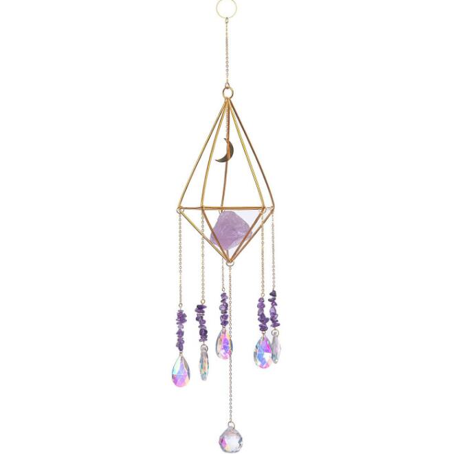 Handmade Rainbow Crystal Suncatcher — Prism Window Sun Catcher