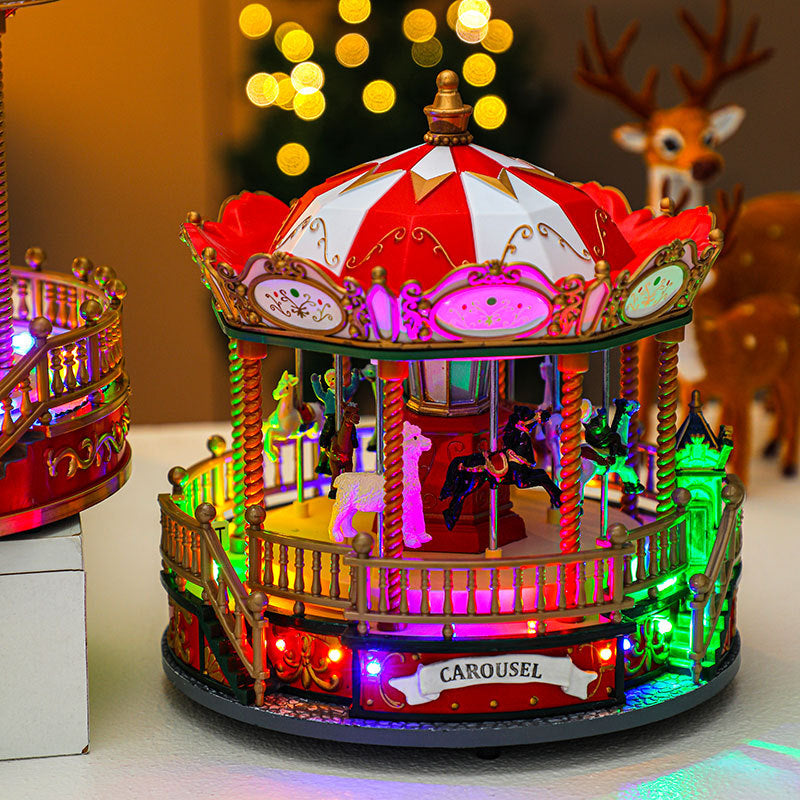 Christmas Carousel Music Box – Festive Ornament & Holiday Decoration