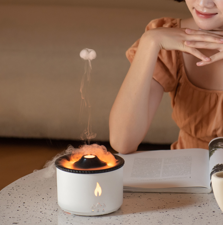 Flame Aromatherapy Humidifier – Remote Control Jellyfish Mist Diffuser