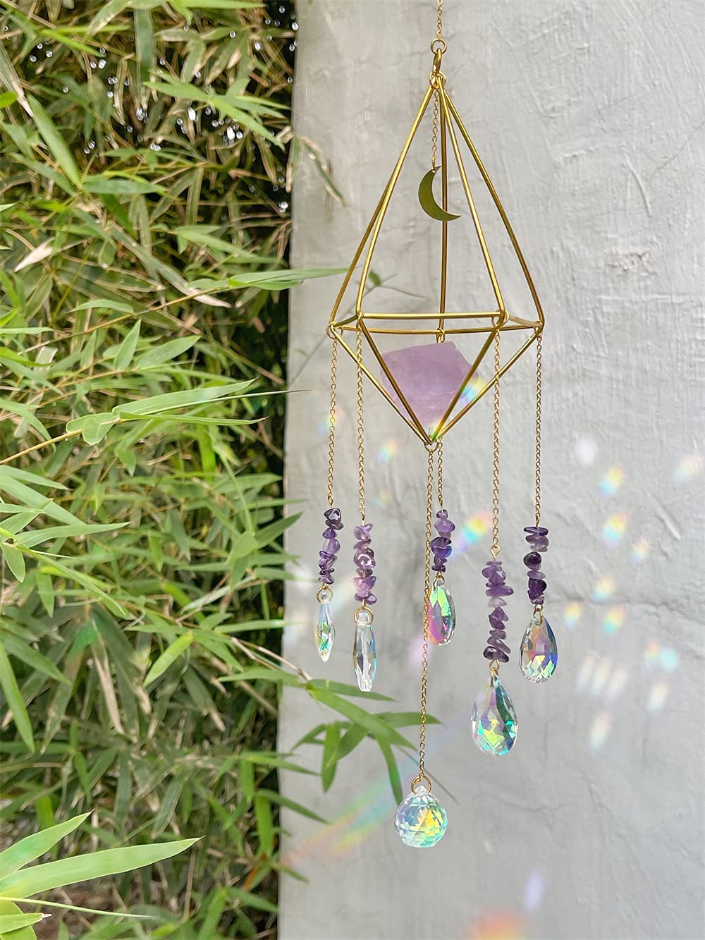 Handmade Rainbow Crystal Suncatcher — Prism Window Sun Catcher