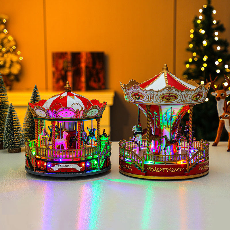 Christmas Carousel Music Box – Festive Ornament & Holiday Decoration