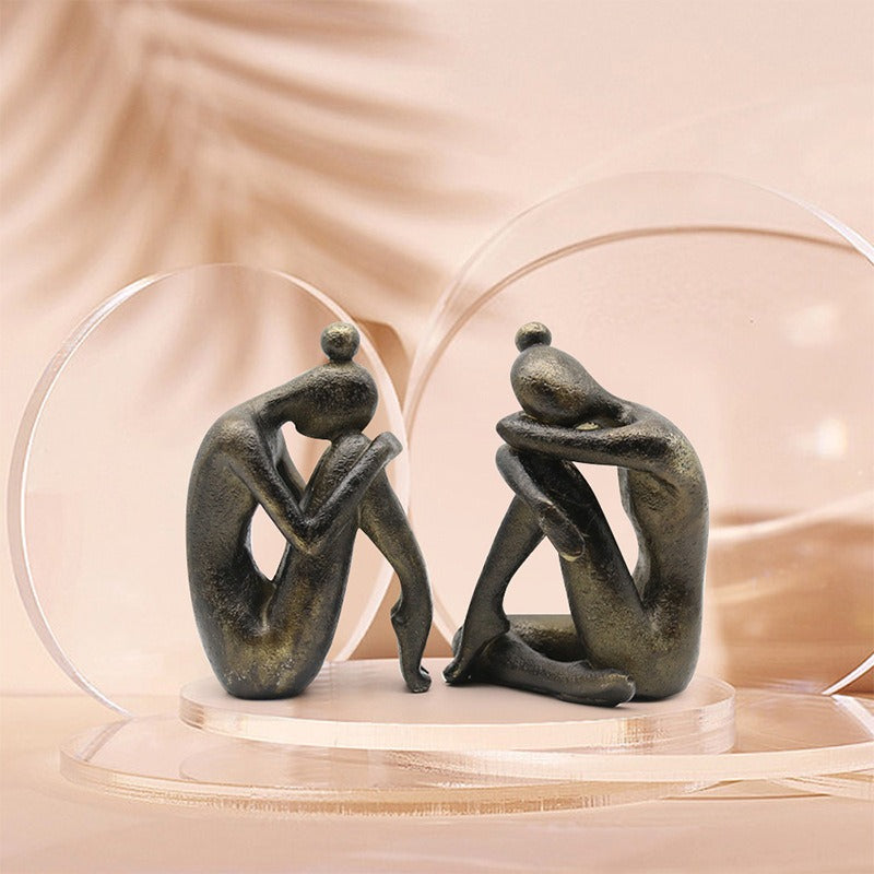 Yoga Girl Bookend – Resin Desktop Sculpture & Home Décor Accent