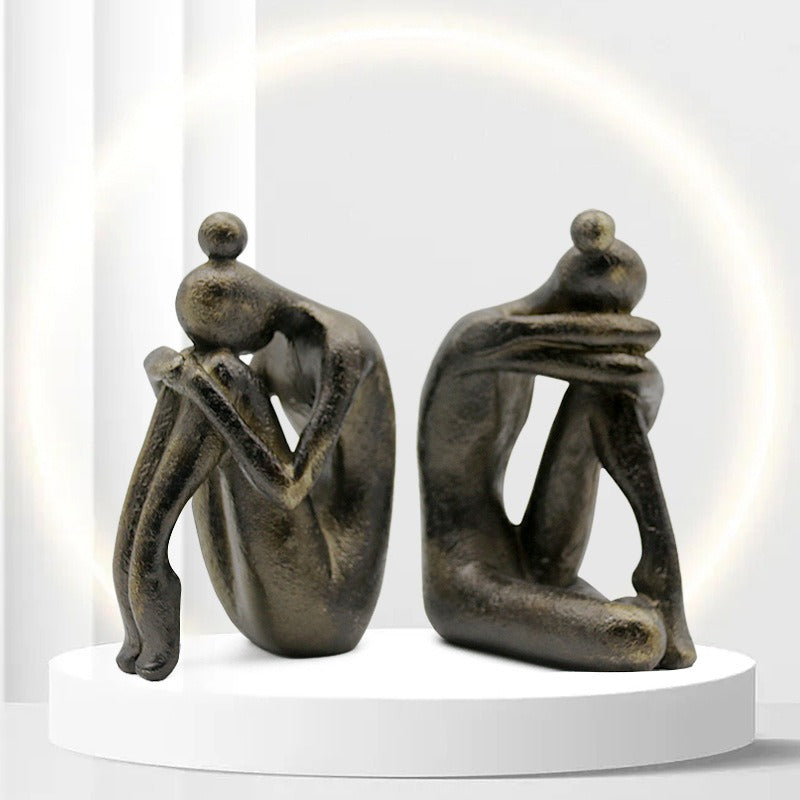 Yoga Girl Bookend – Resin Desktop Sculpture & Home Décor Accent