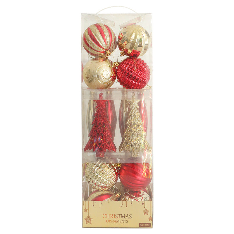 Christmas Hand-Painted Ornament Ball Set – Festive Tree Decorations