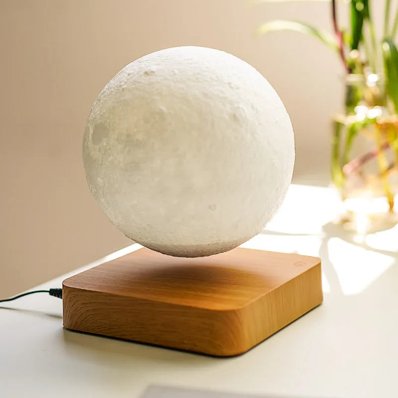 Floating Moon Lamp — 3D Printed Magnetic Levitation Night Light