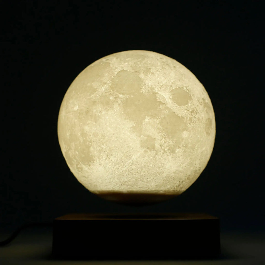 Floating Moon Lamp — 3D Printed Magnetic Levitation Night Light
