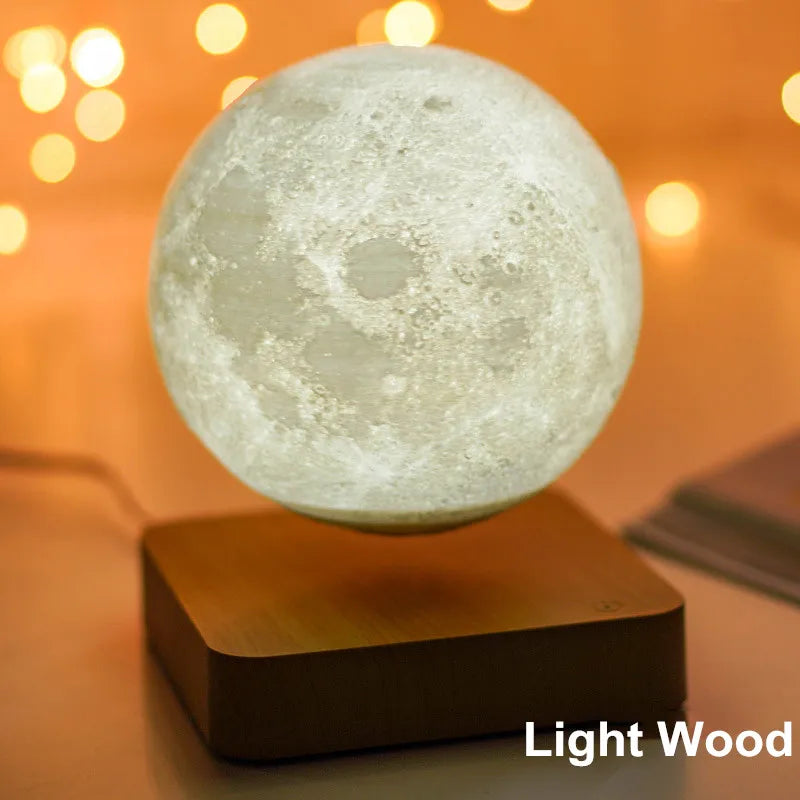 Floating Moon Lamp — 3D Printed Magnetic Levitation Night Light