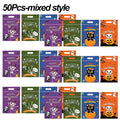 Halloween Self-Adhesive Candy & Treat Bags – 50Pcs Ziplock Party Favour