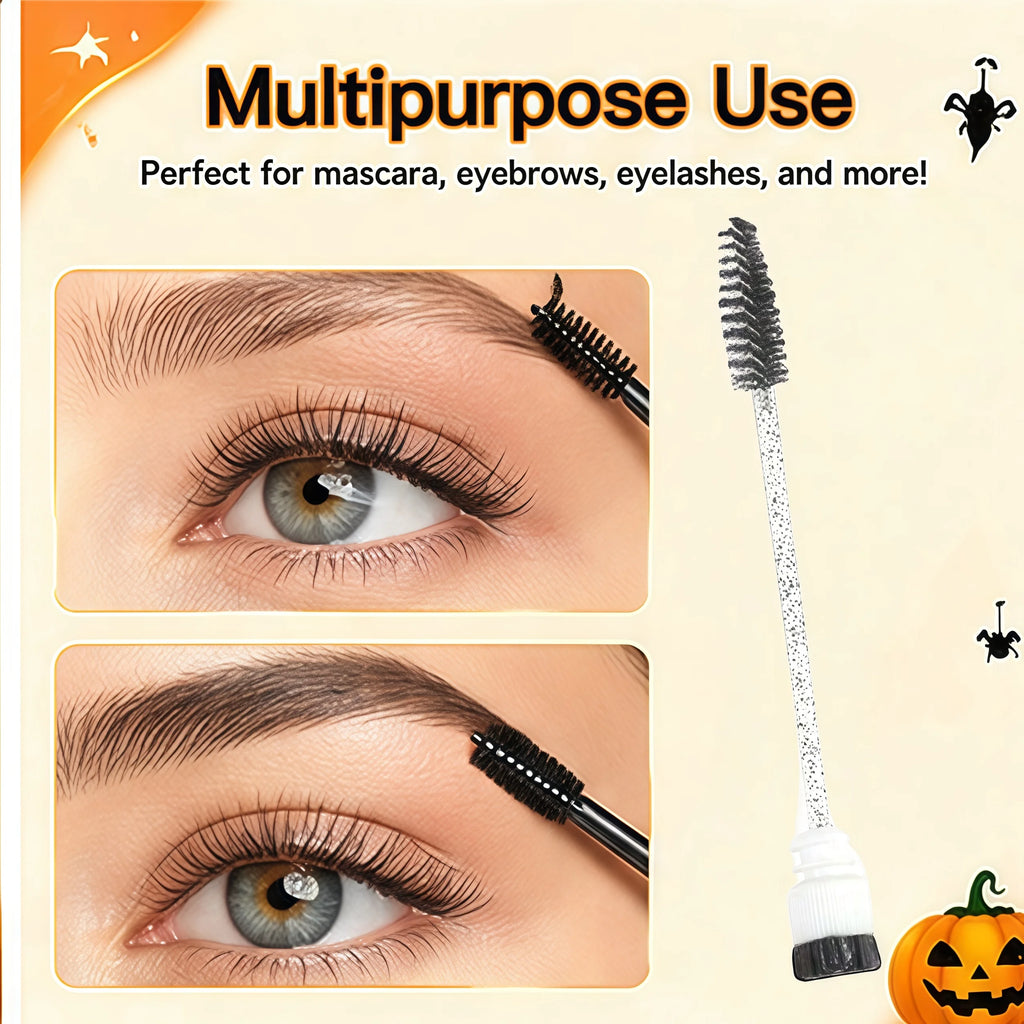 Halloween Eyelash Spoolie Brush Set – 51Pcs with Organiser Box