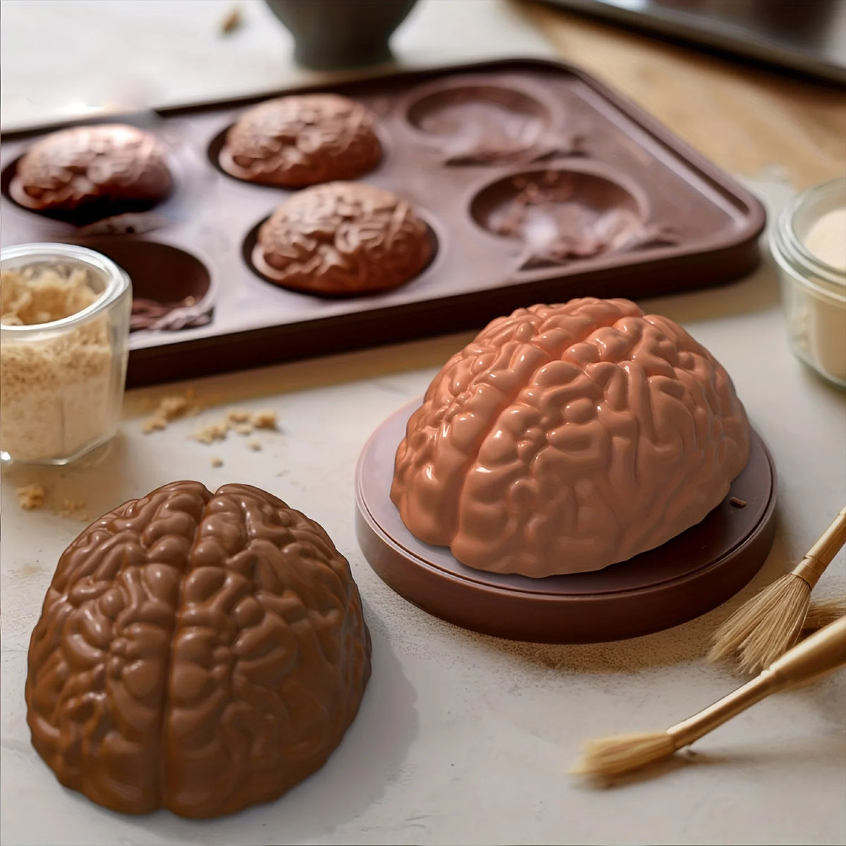 Brain Cake Silicone Mould – Halloween Baking & Epoxy Resin