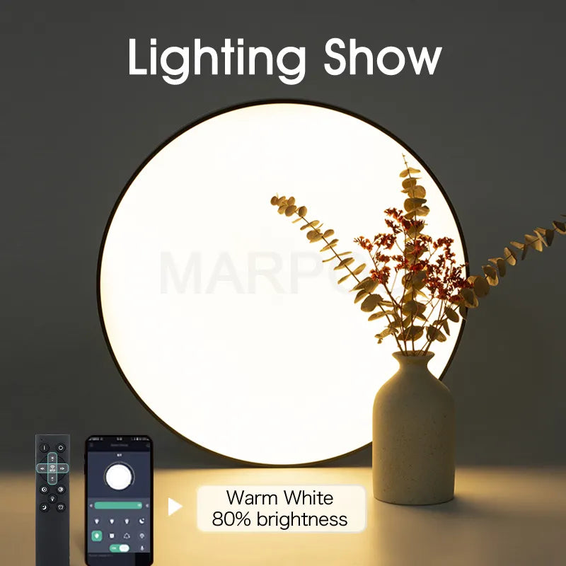 Lumière Cloud | Smart Dimmable LED Ceiling Lamp with Remote & App Control